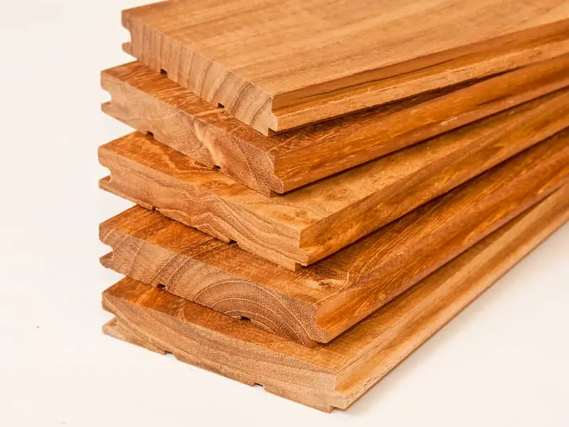 Solid teak wood parquet